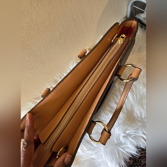 Adrienne Vittadini Studio The Signature Collection Satchel Double Handle Handbag - Picture 10 of 16